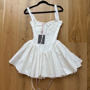 Pintuck Lace-Trim babydoll dress NEW - HOUSE OF CB